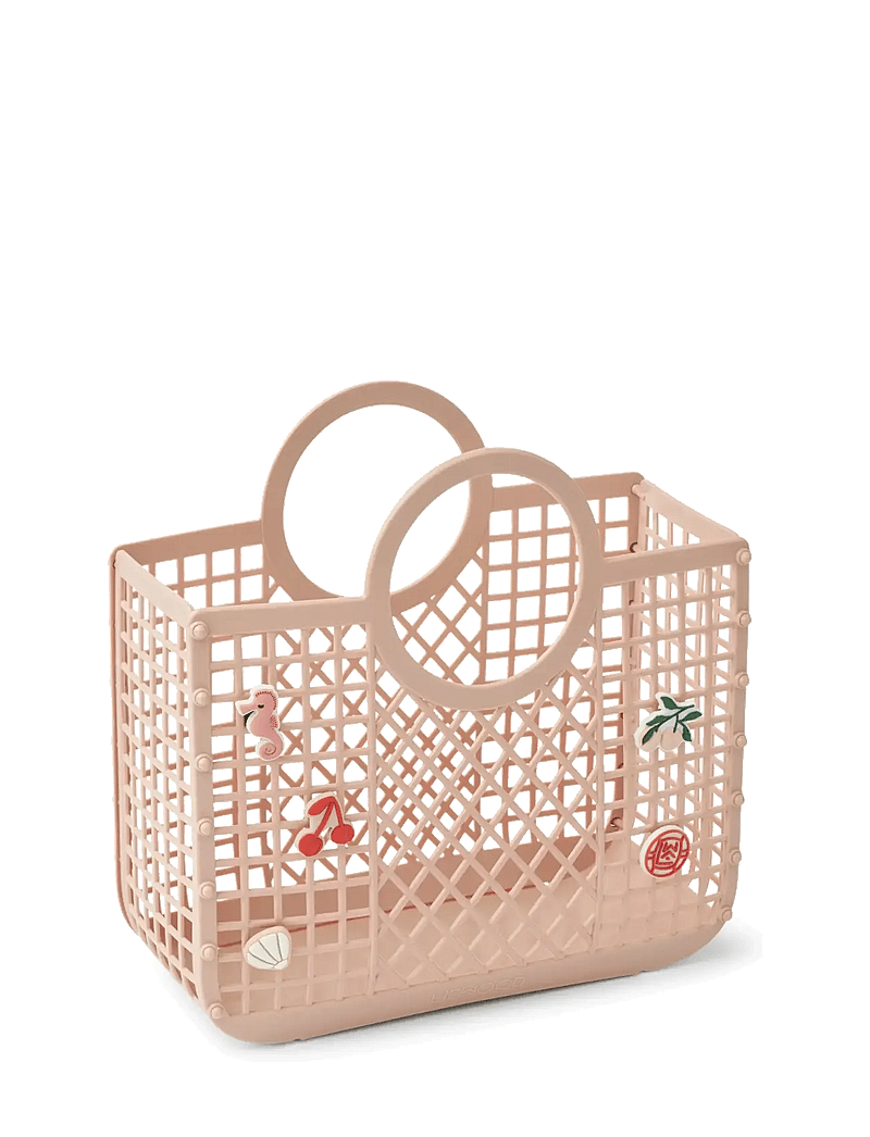 Liewood - Samantha Basket With Charms - totes & small bags - rose - 1