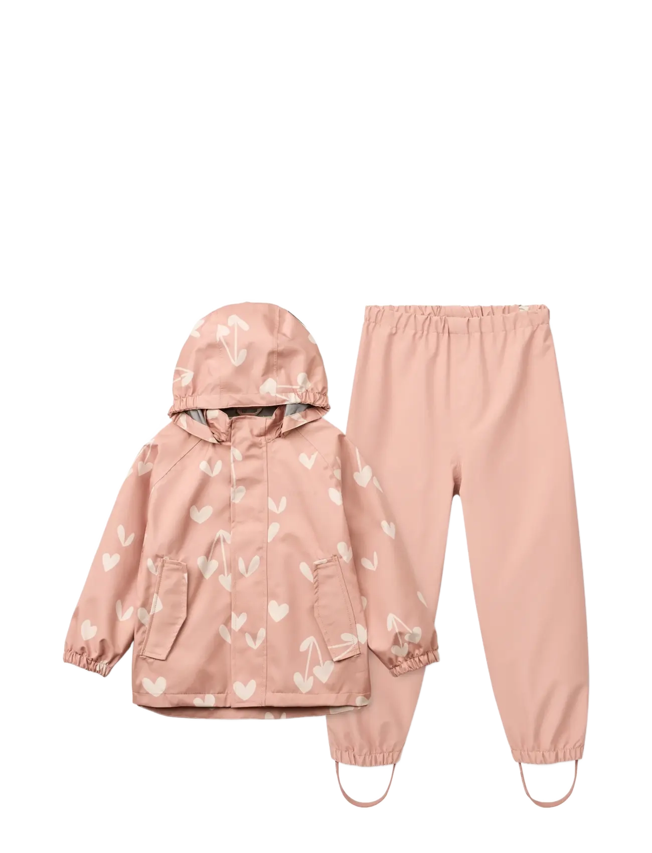 Liewood Pedia Rainwear Set - Ytterkläder - SWEETHEARTS / PALE TUSCANY / pink/rose
