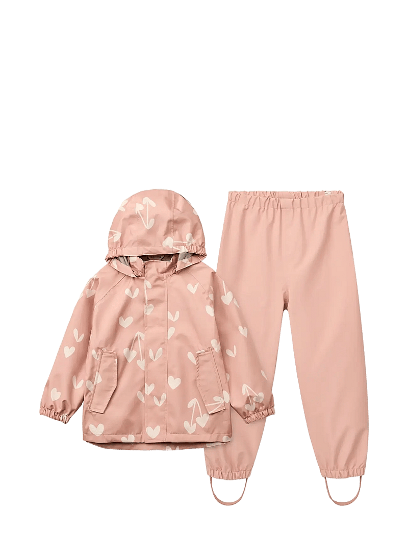 Liewood - Pedia Rainwear Set - regnsæt - sweethearts / pale tuscany - 1