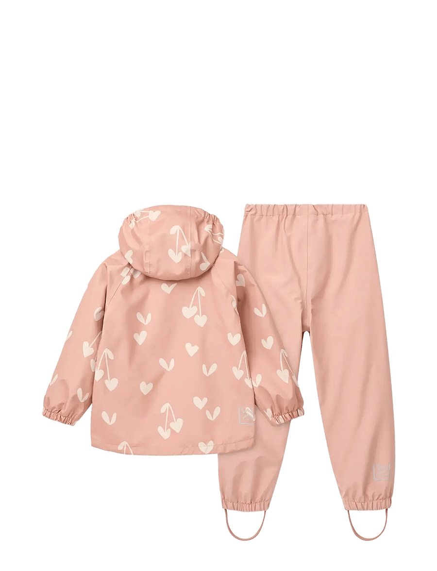 Liewood - Pedia Rainwear Set - rain sets - sweethearts / pale tuscany - 2