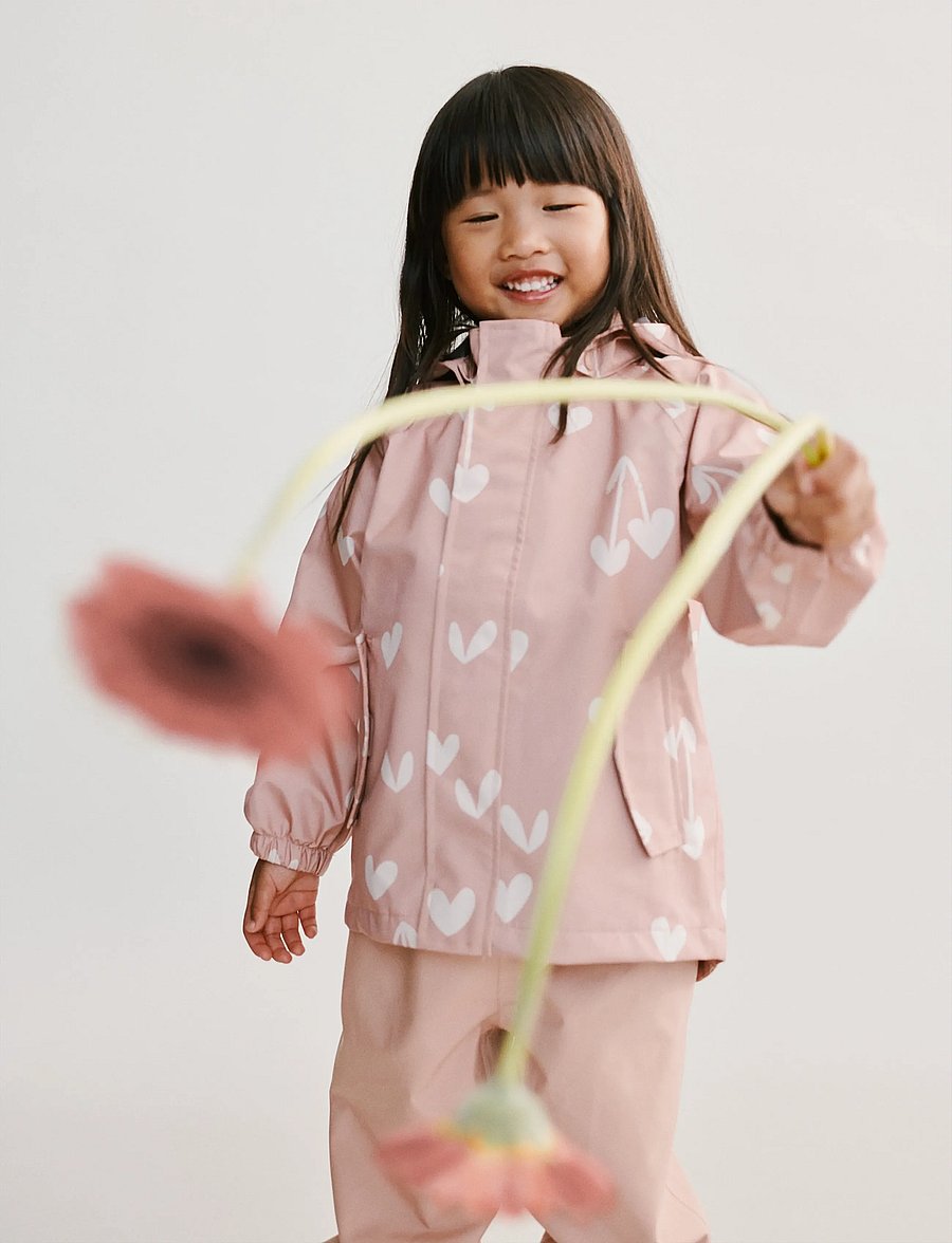 Liewood - Pedia Rainwear Set - rain sets - sweethearts / pale tuscany - 0