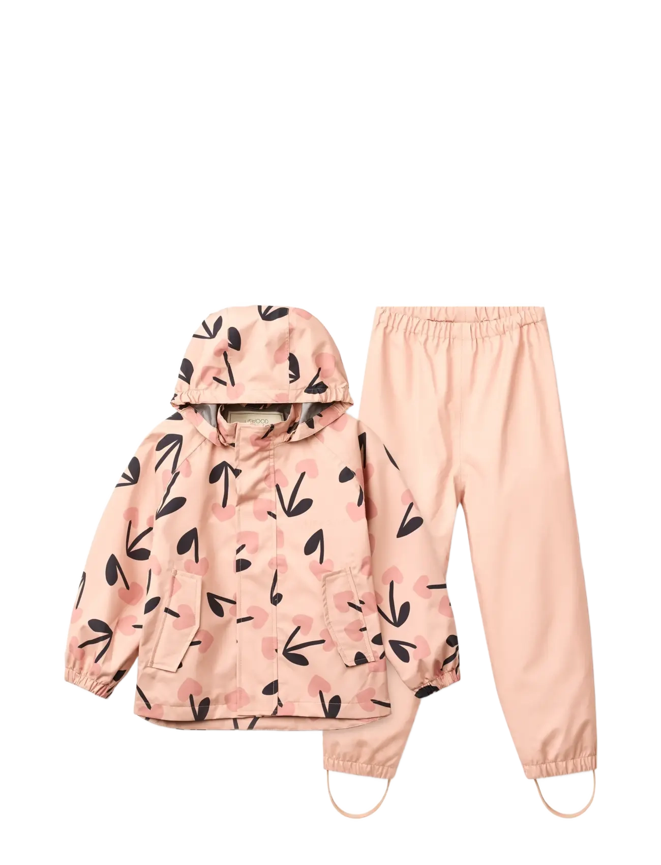 Liewood Pedia Rainwear Set, 116, Rainwear, Rosa - Sets, Kinder