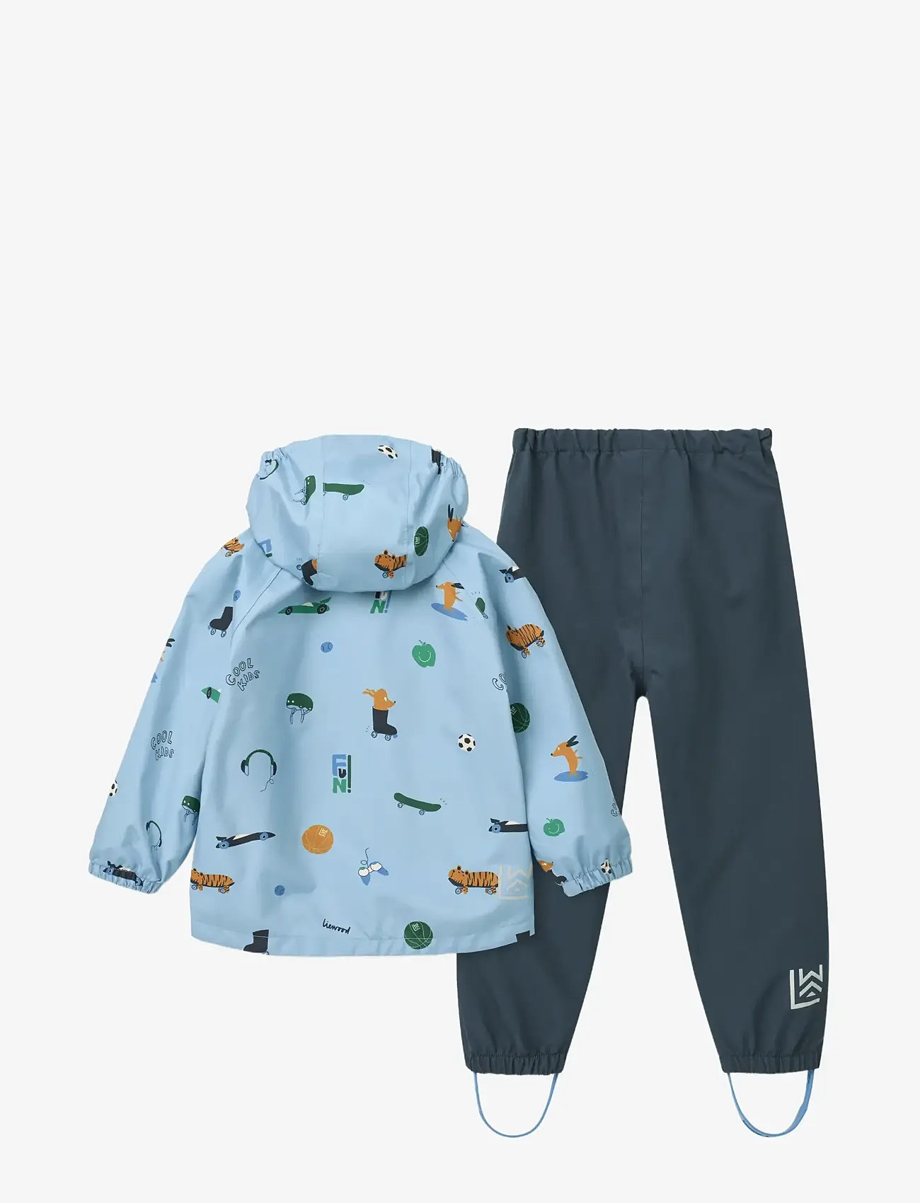 Liewood - Pedia Rainwear Set - regnsæt - fun / beach blue - 1