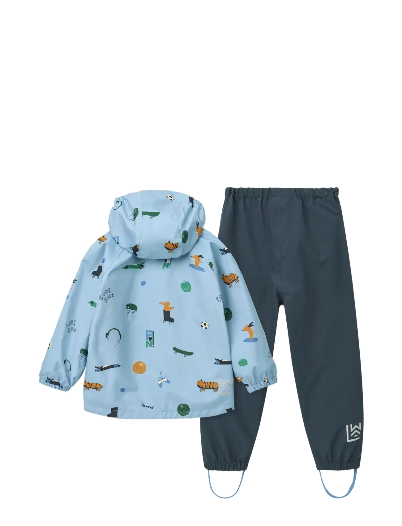 Liewood - Pedia Rainwear Set - regnsæt - fun / beach blue - 1