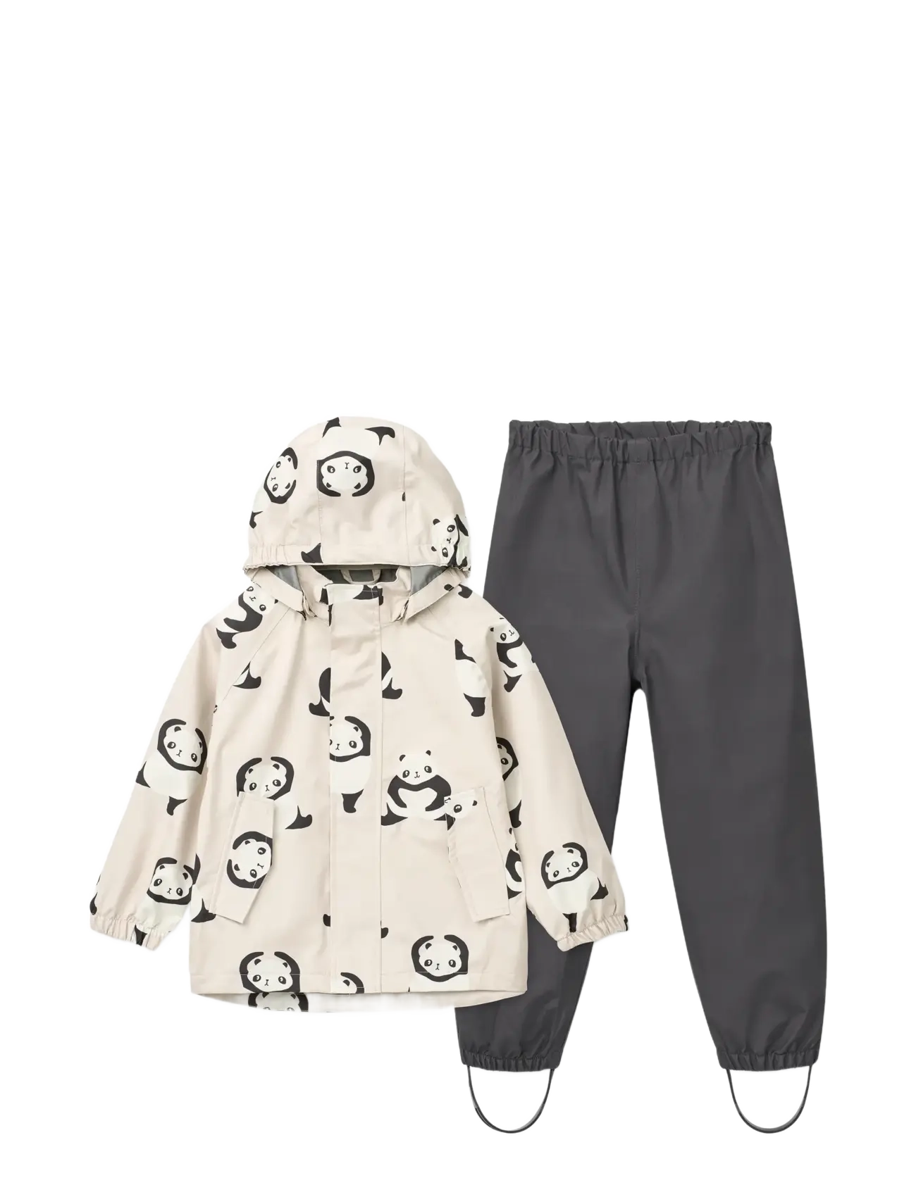 Liewood Pedia Rainwear Set, 104, Rainwear, Grau - Sets, Kinder