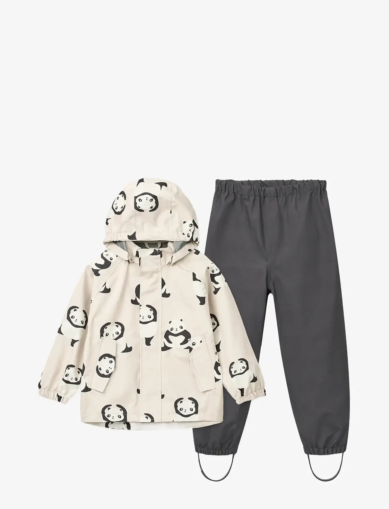 Liewood - Pedia Rainwear Set - regensets - panda / sandy - 0
