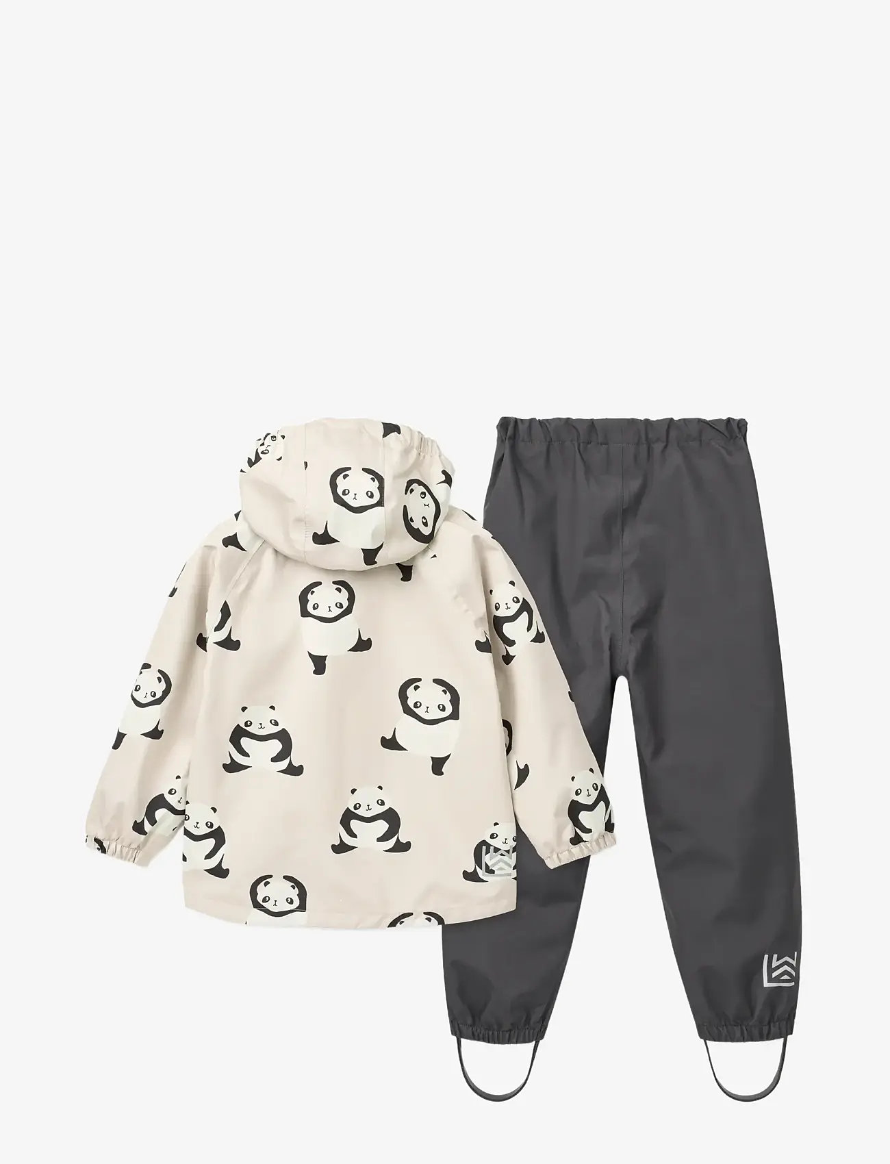 Liewood - Pedia Rainwear Set - regensets - panda / sandy - 1