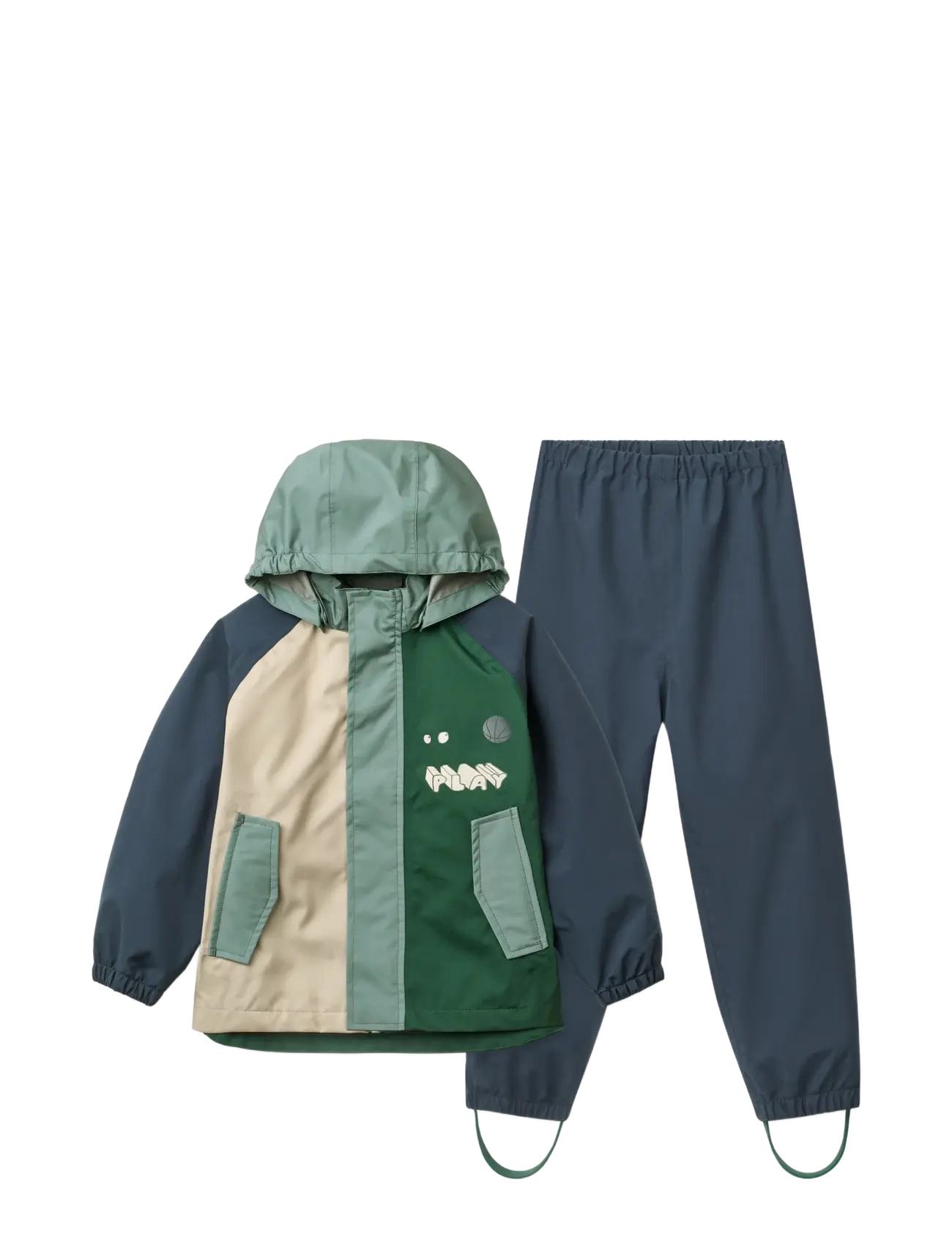 Liewood Pedia Rainwear Set, 122, Rainwear, Grün - Sets, Kinder