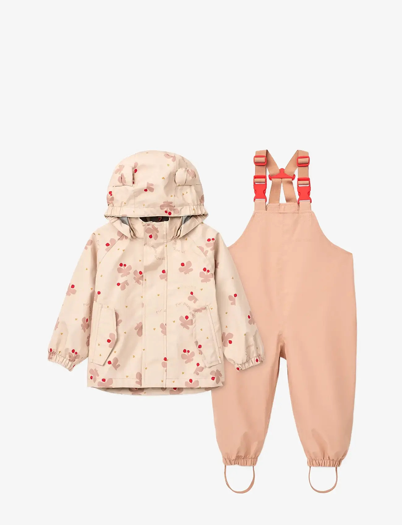 Liewood - Manu Rainwear Set - regnsæt - butterfly / apple blossom - 0