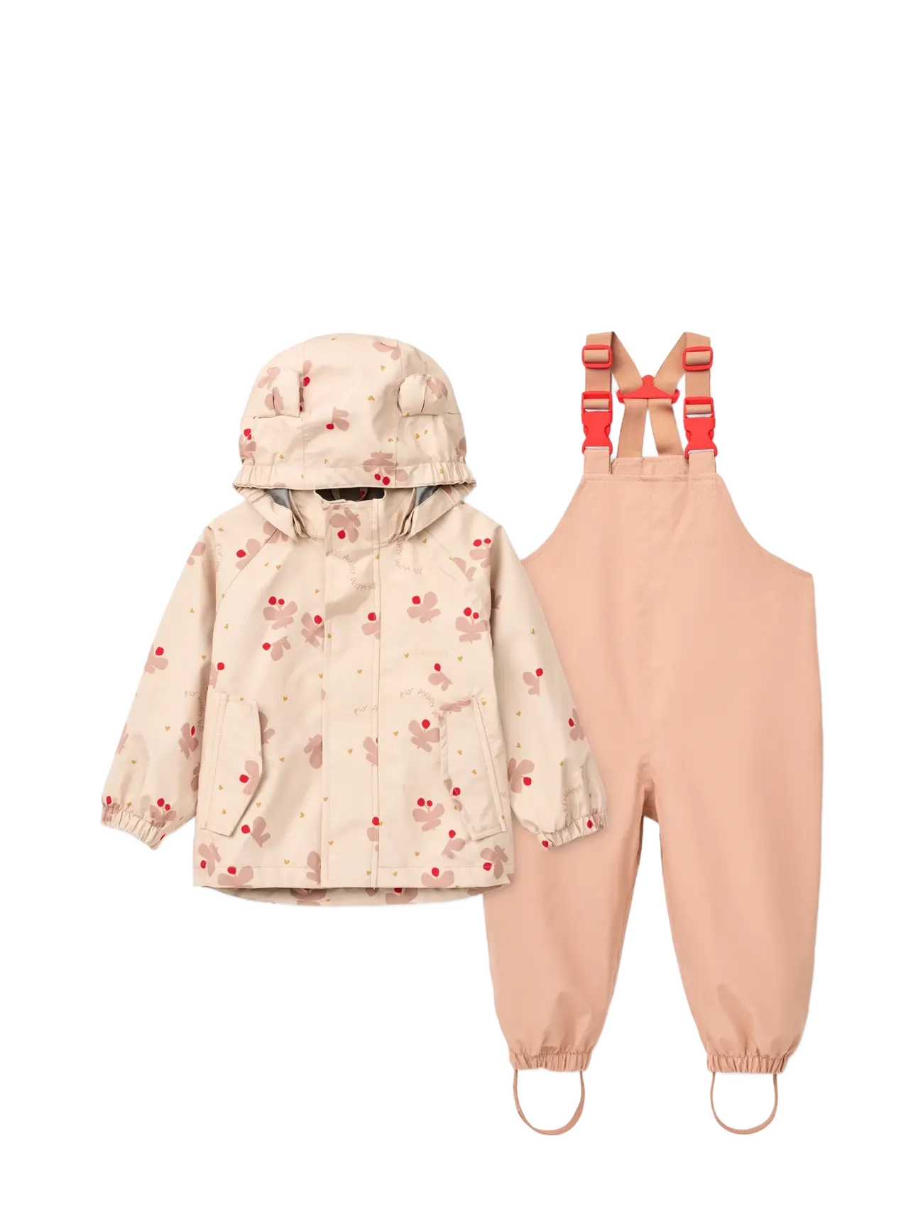 Manu Rainwear Set - BUTTERFLY / APPLE BLOSSOM
