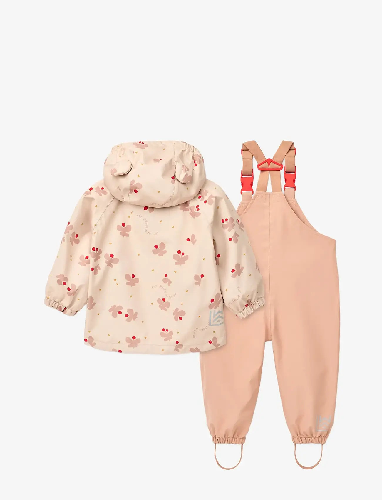 Liewood - Manu Rainwear Set - regnsæt - butterfly / apple blossom - 1
