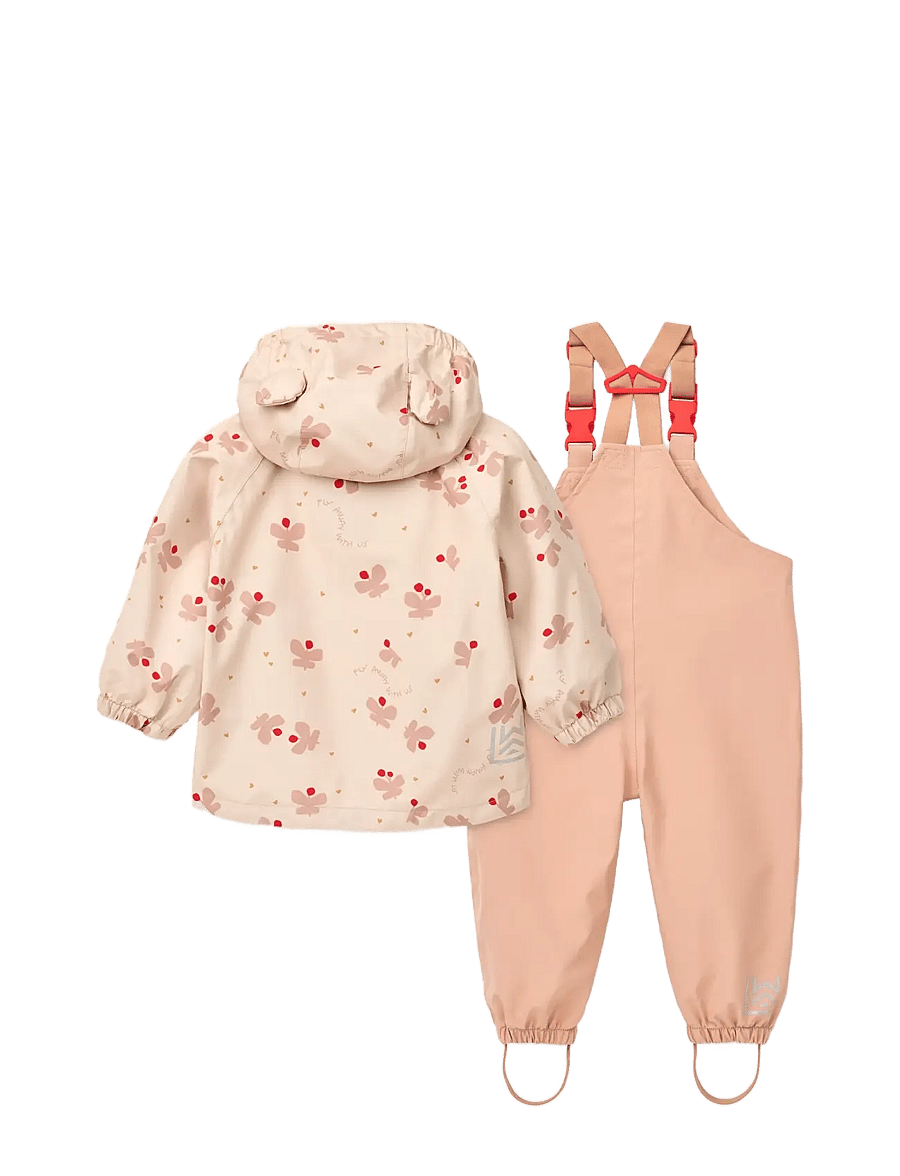 Liewood - Manu Rainwear Set - regensets - butterfly / apple blossom - 1