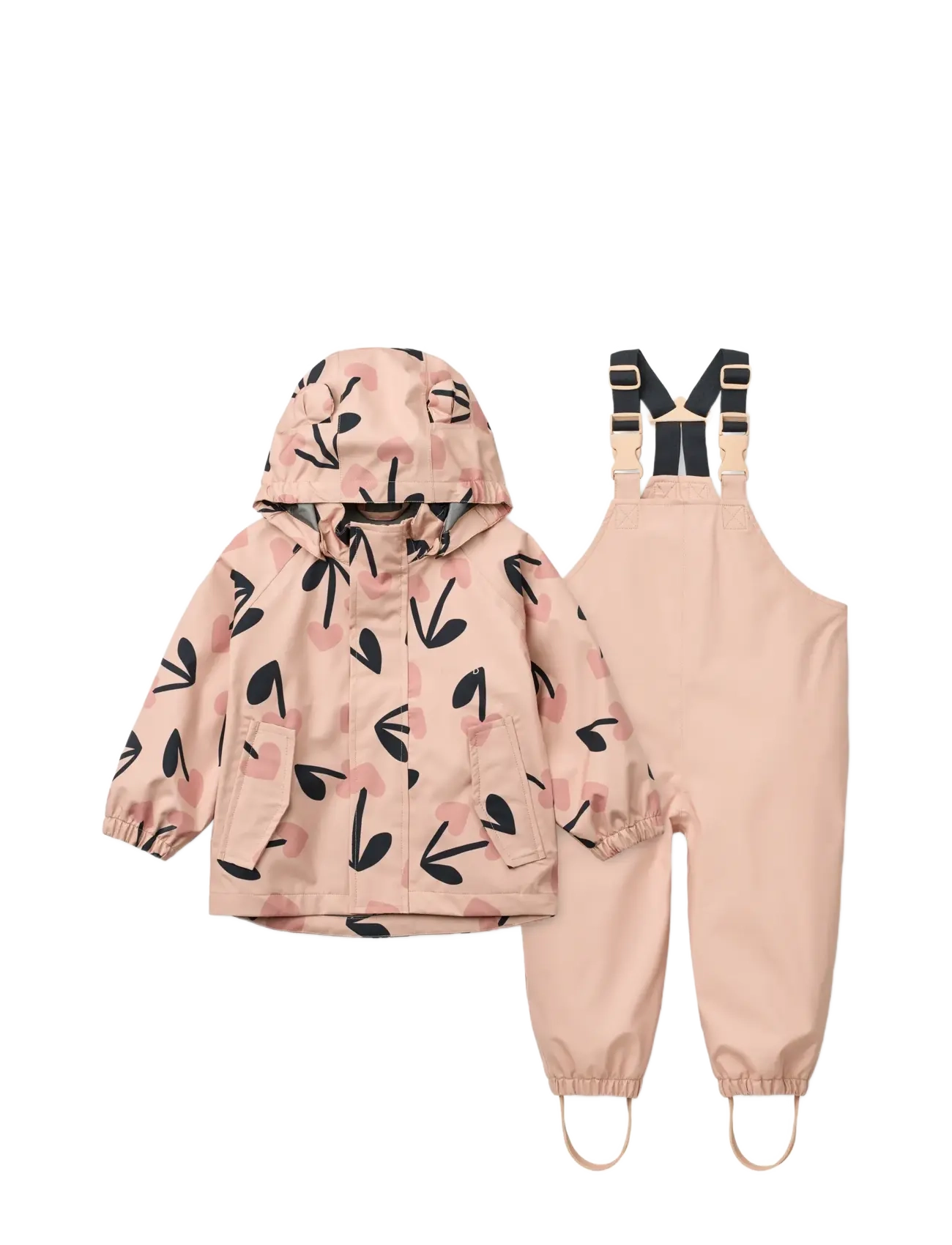 Liewood Manu Rainwear Set - Drabužiai nuo lietaus - MEGA CHERRY HEART/ ROSEY MIX / pink/rose