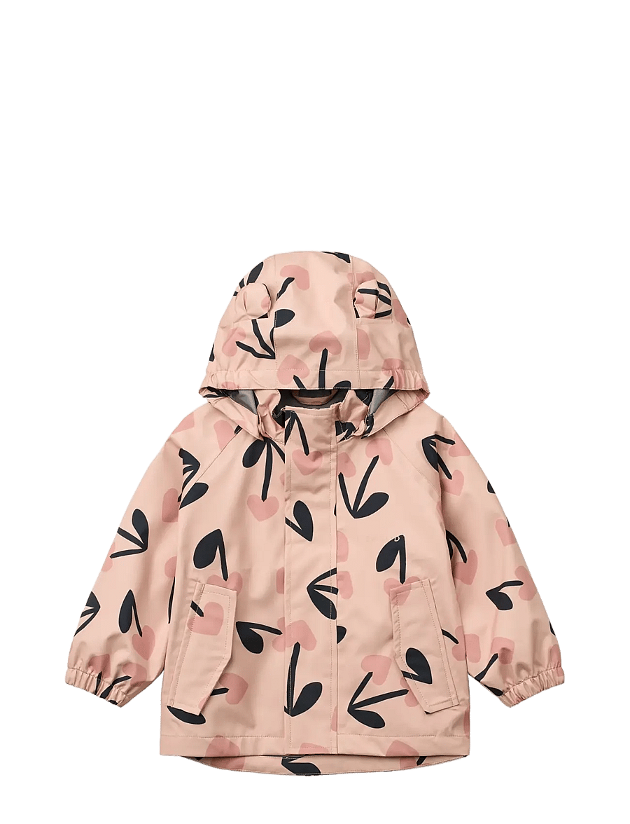 Liewood - Manu Rainwear Set - rain sets - mega cherry heart/ rosey mix - 3