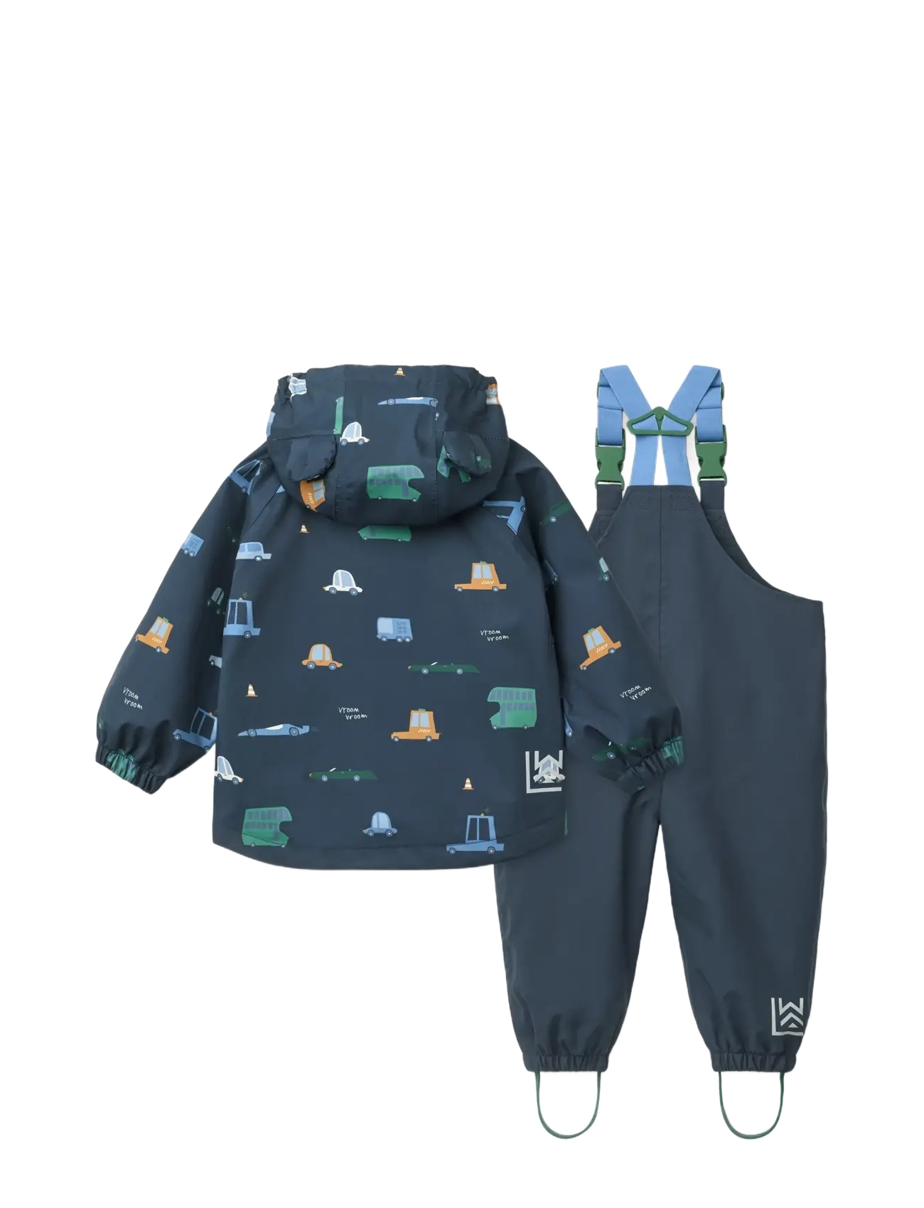Liewood - Manu Rainwear Set - rain sets - cars / classic navy - 1