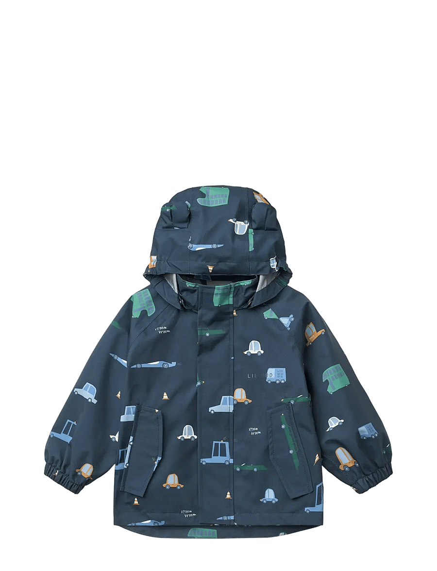 Liewood - Manu Rainwear Set - rain sets - cars / classic navy - 2