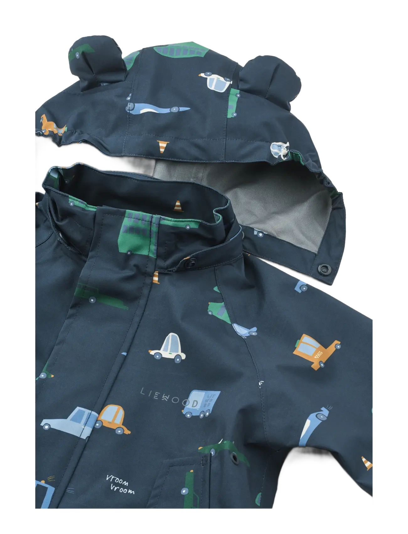 Liewood - Manu Rainwear Set - rain sets - cars / classic navy - 4