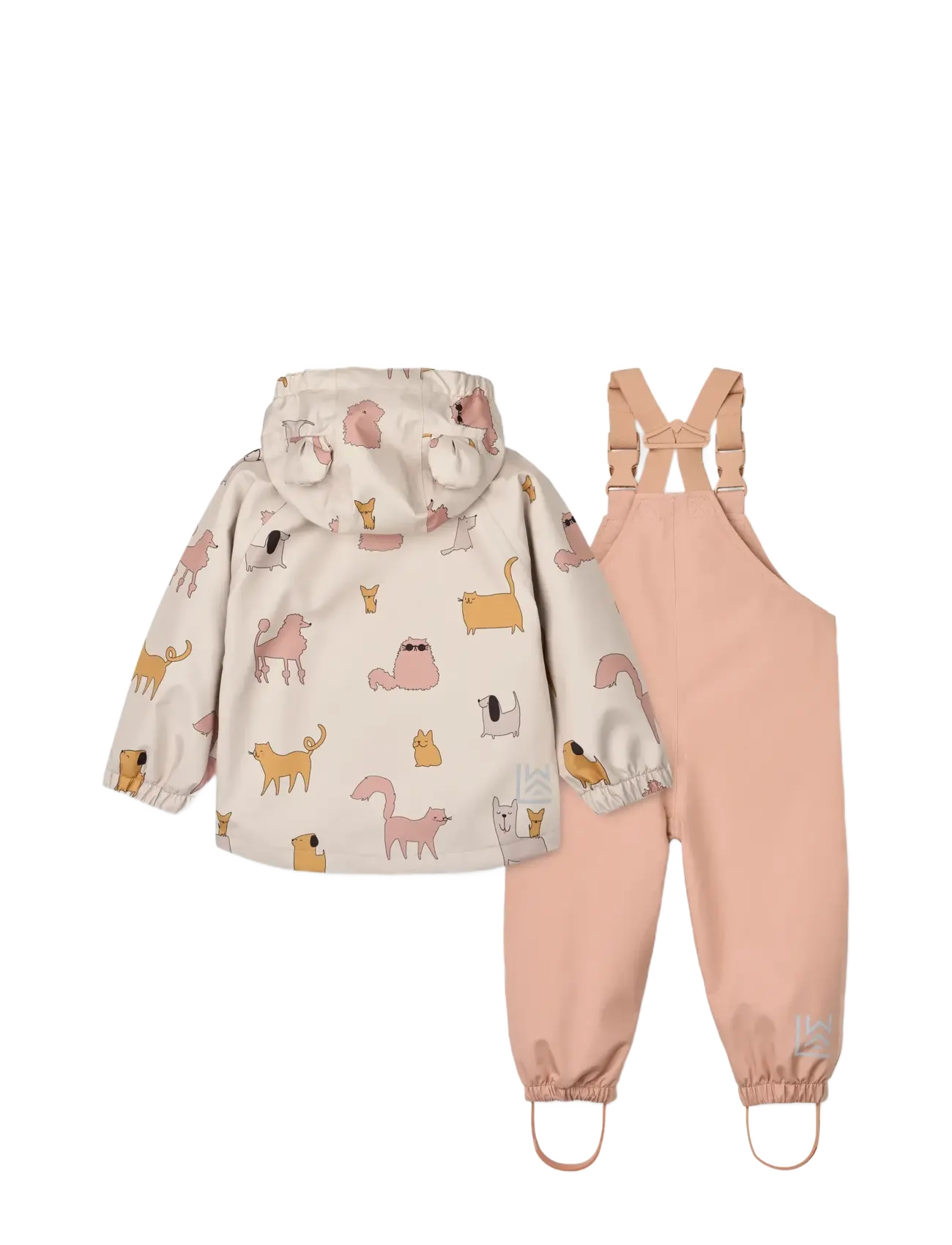Liewood - Manu Rainwear Set - höstfynd - cats and dogs / sandy - 1