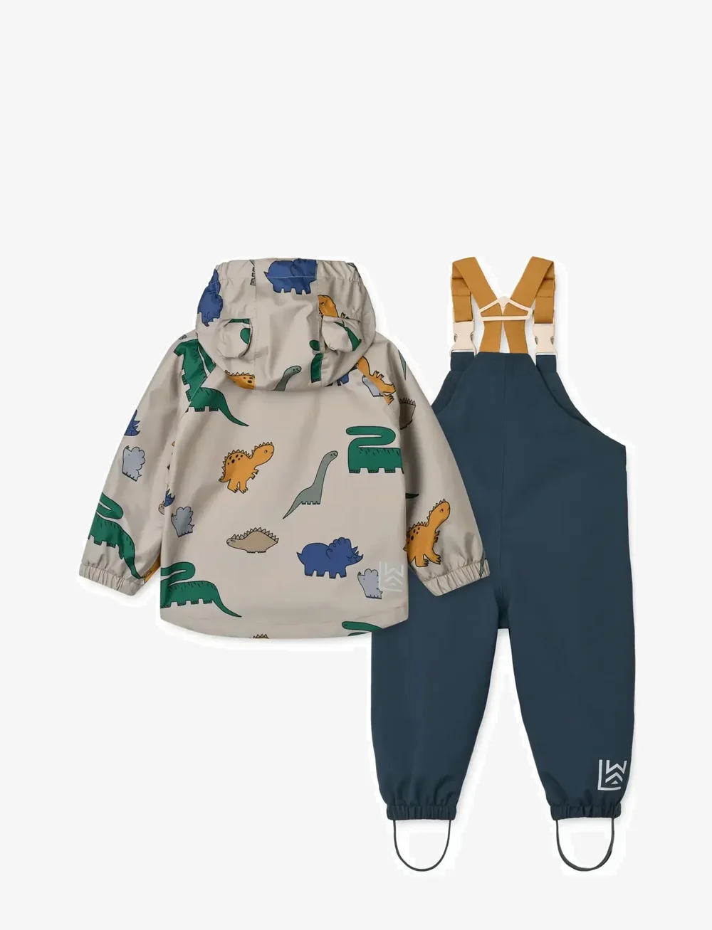 Liewood - Manu Rainwear Set - rain sets - dinosaurs / mist - 1