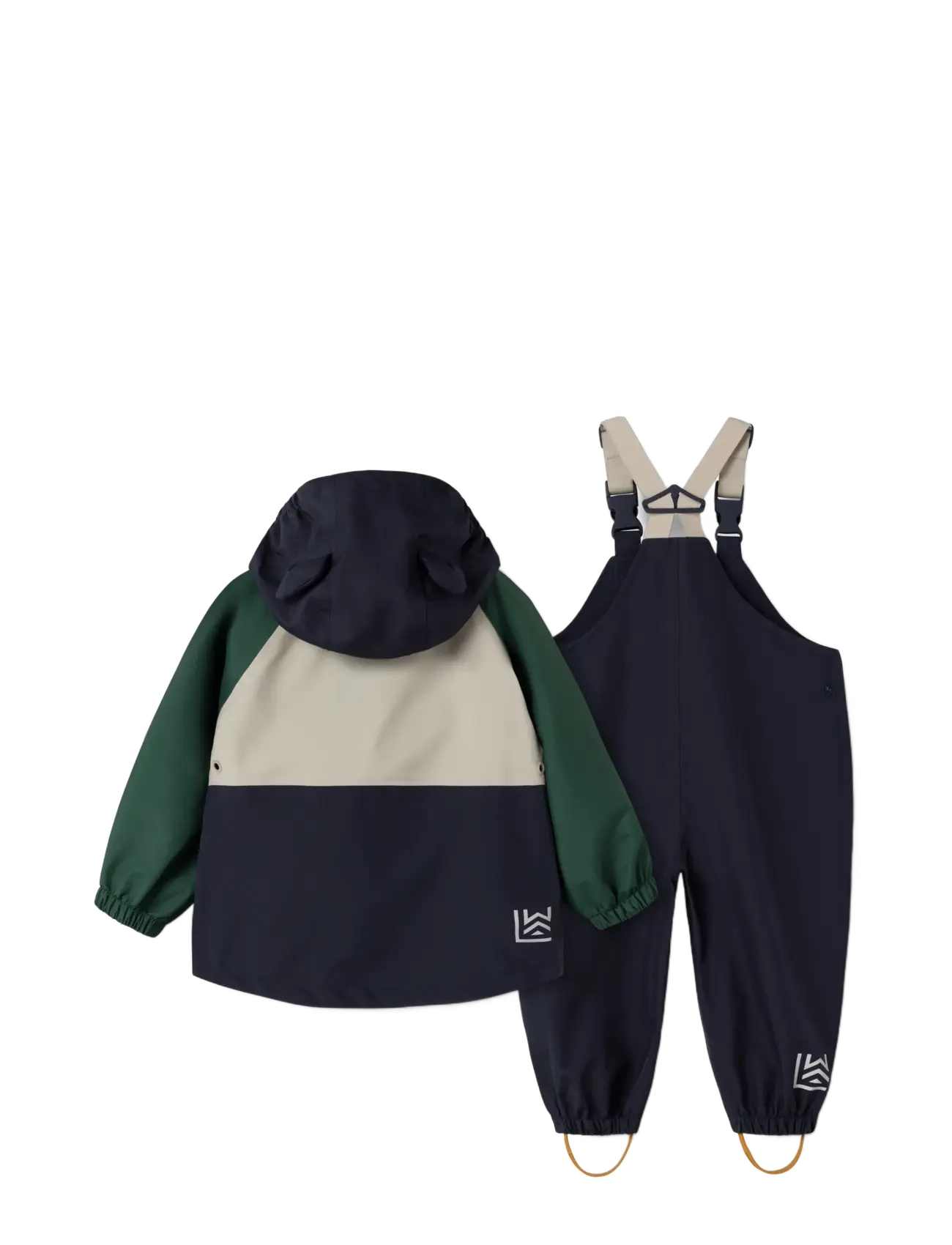 Liewood - Manu Rainwear Set - rain sets - garden green multi mix - 1