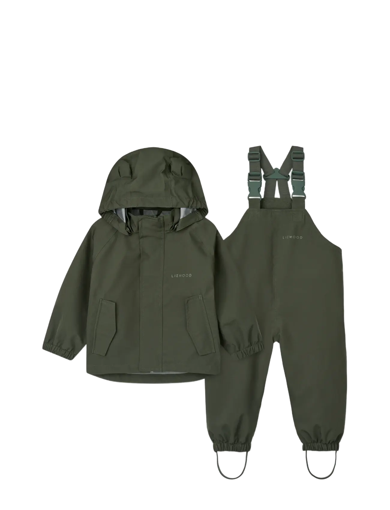 Liewood Manu Rainwear Set - Overtøj - HUNTER GREEN / khaki/green