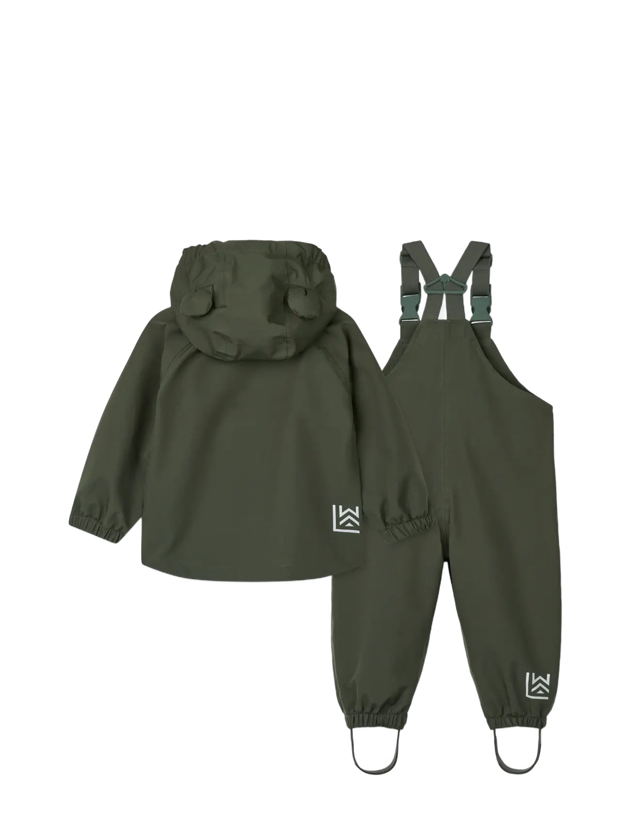 Liewood - Manu Rainwear Set - overtøj - hunter green - 1