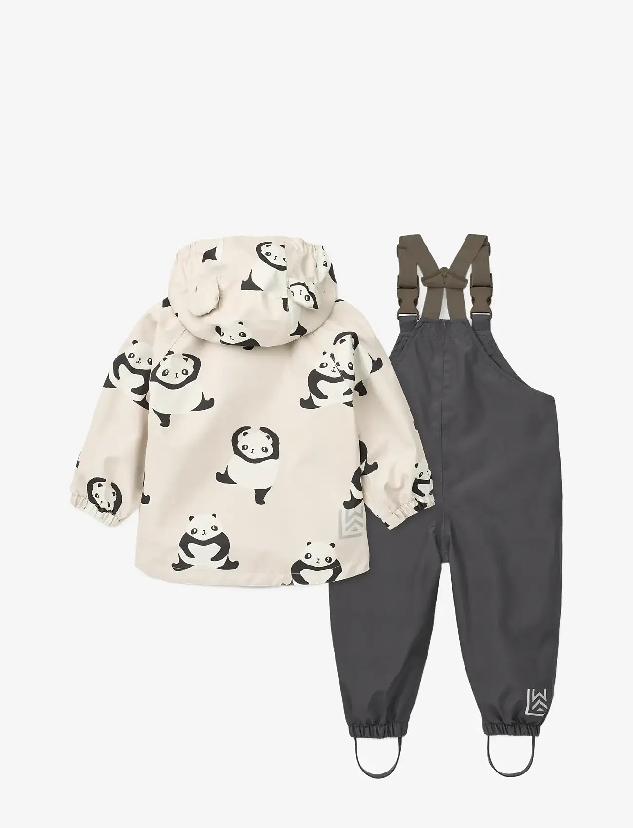 Liewood - Manu Rainwear Set - sadeasut - panda / sandy - 2