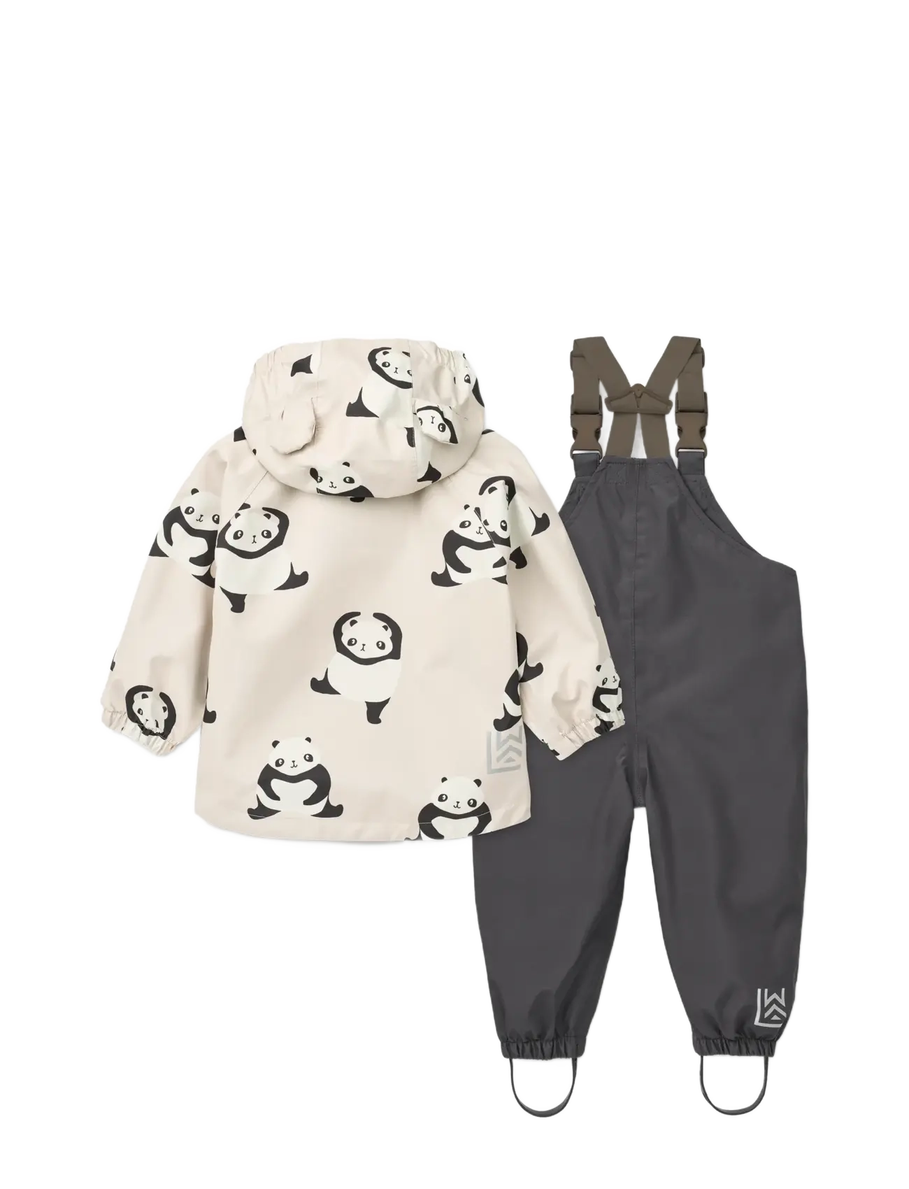 Liewood - Manu Rainwear Set - regensets - panda / sandy - 2