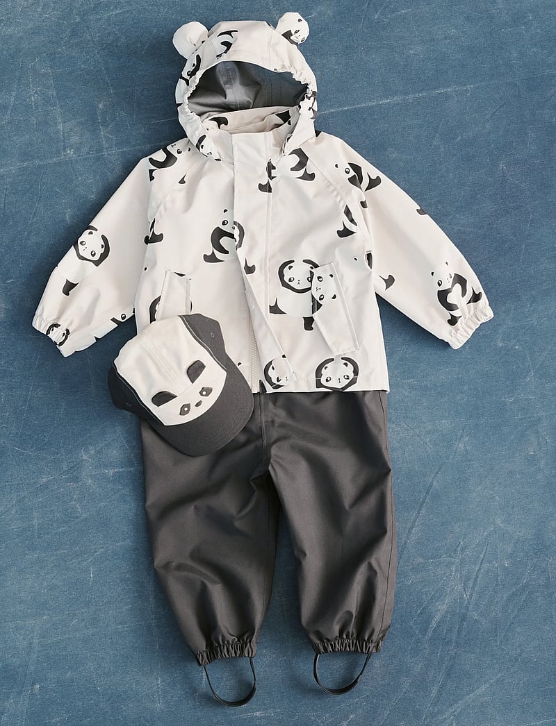 Liewood - Manu Rainwear Set - sadeasut - panda / sandy - 0