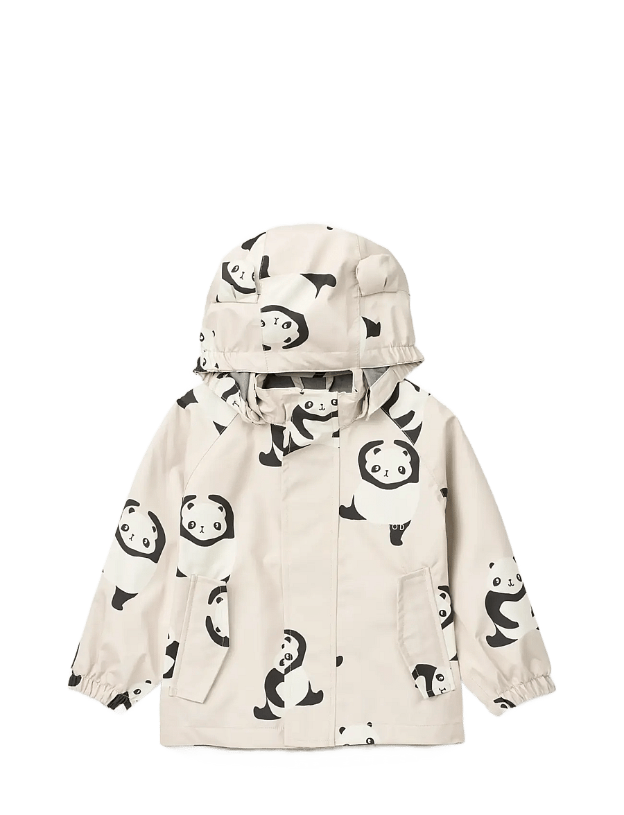 Liewood - Manu Rainwear Set - regensets - panda / sandy - 3