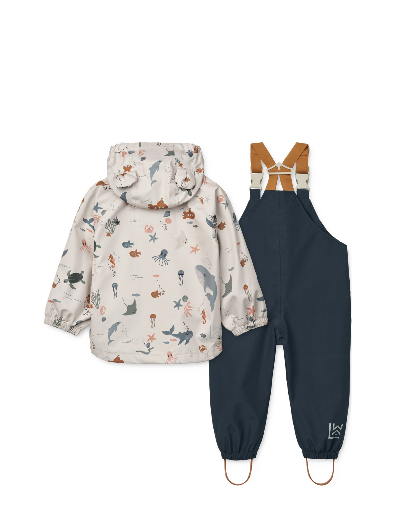 Liewood - Manu Rainwear Set - overtøj - sea creature / sandy - 1