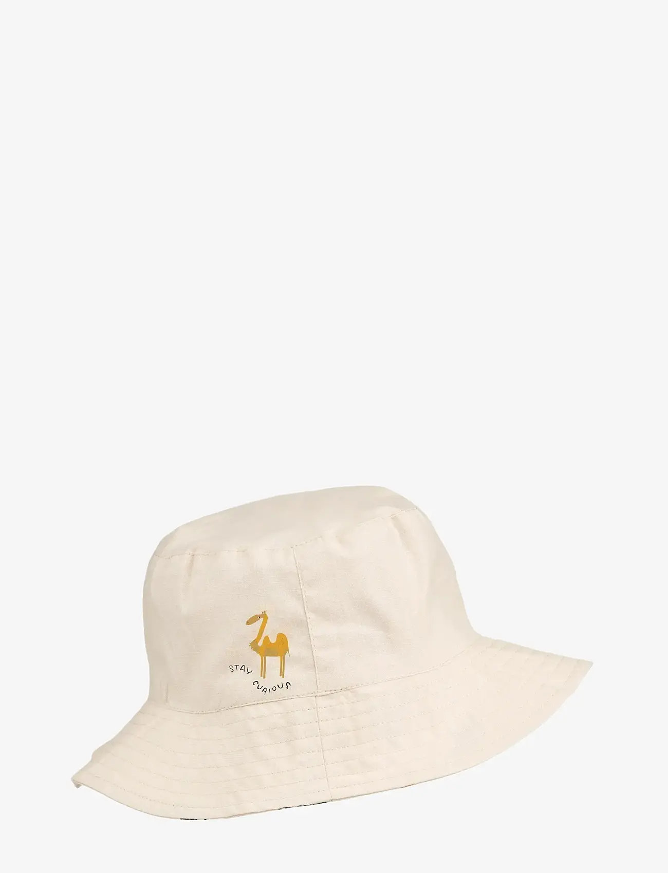 Liewood - Damon Reversible Bucket Hat - vintertilbehør - around the world / sandy - 1