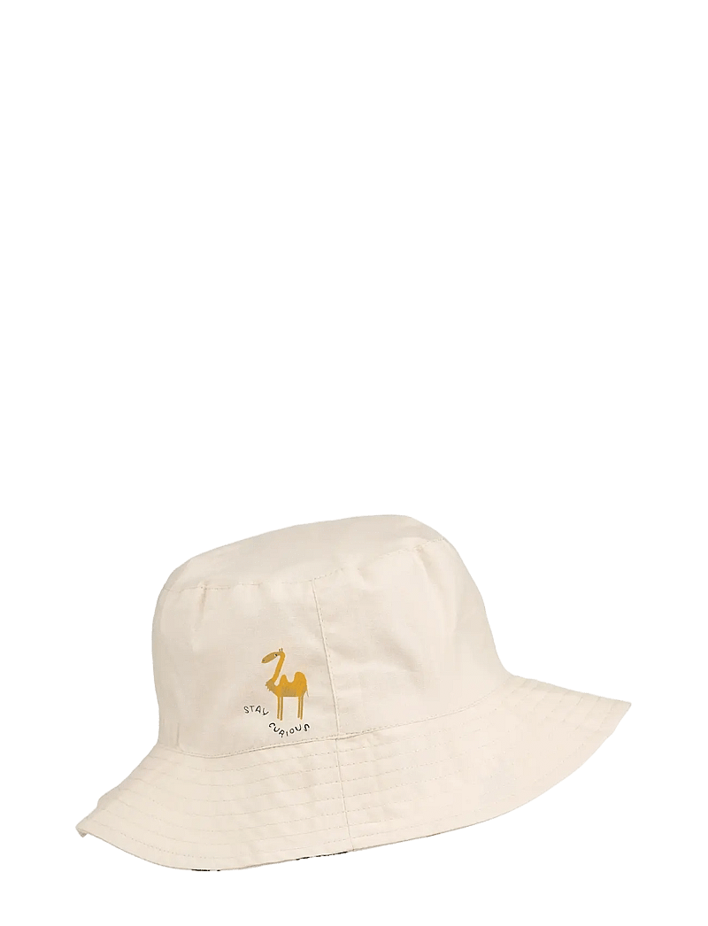 Liewood - Damon Reversible Bucket Hat - vintertilbehør - around the world / sandy - 1