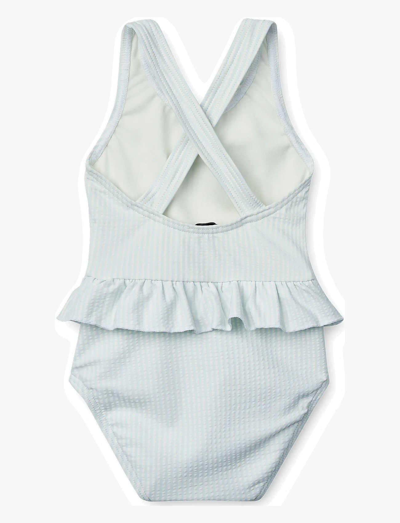 Liewood - Amina Baby Stripe Swimsuit - swimsuits - y/d stripe pure sky / creme de la creme - 1