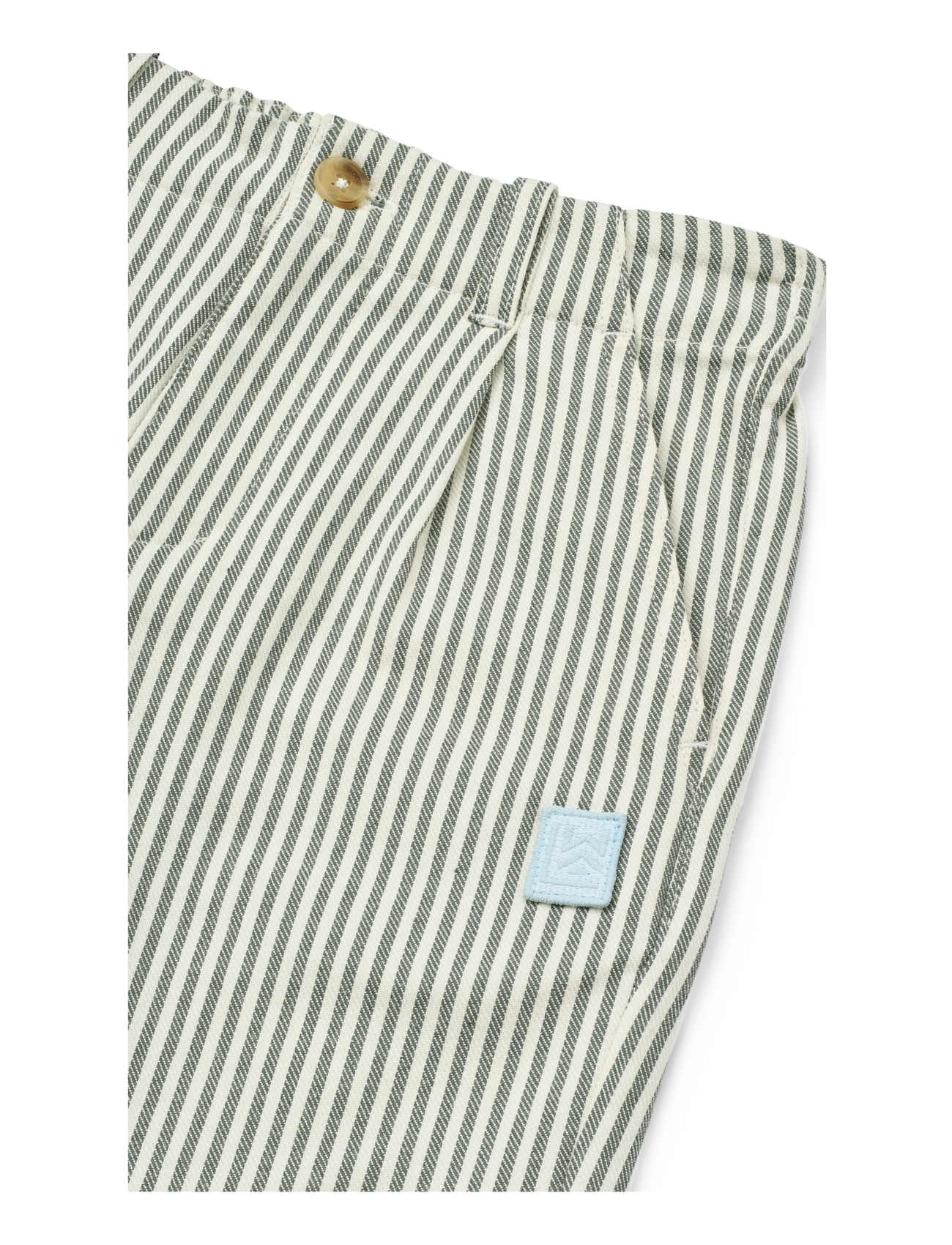 Liewood - Barrett Stripe Shorts - badehosen - y/d stripe whale blue / creme de la creme - 2