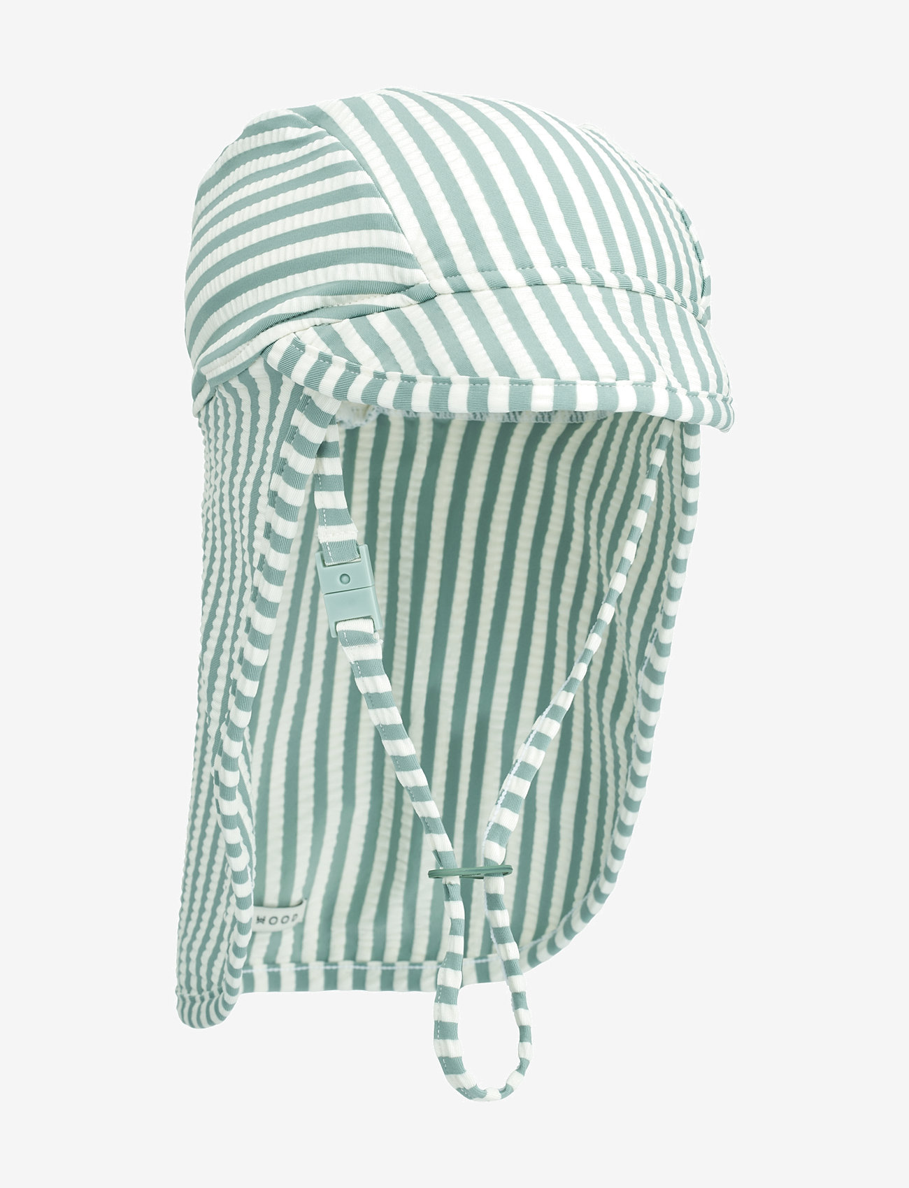 Liewood - Cecilia Seersucker Swim Hat - badekappen - stripe peppermint / crisp white - 0