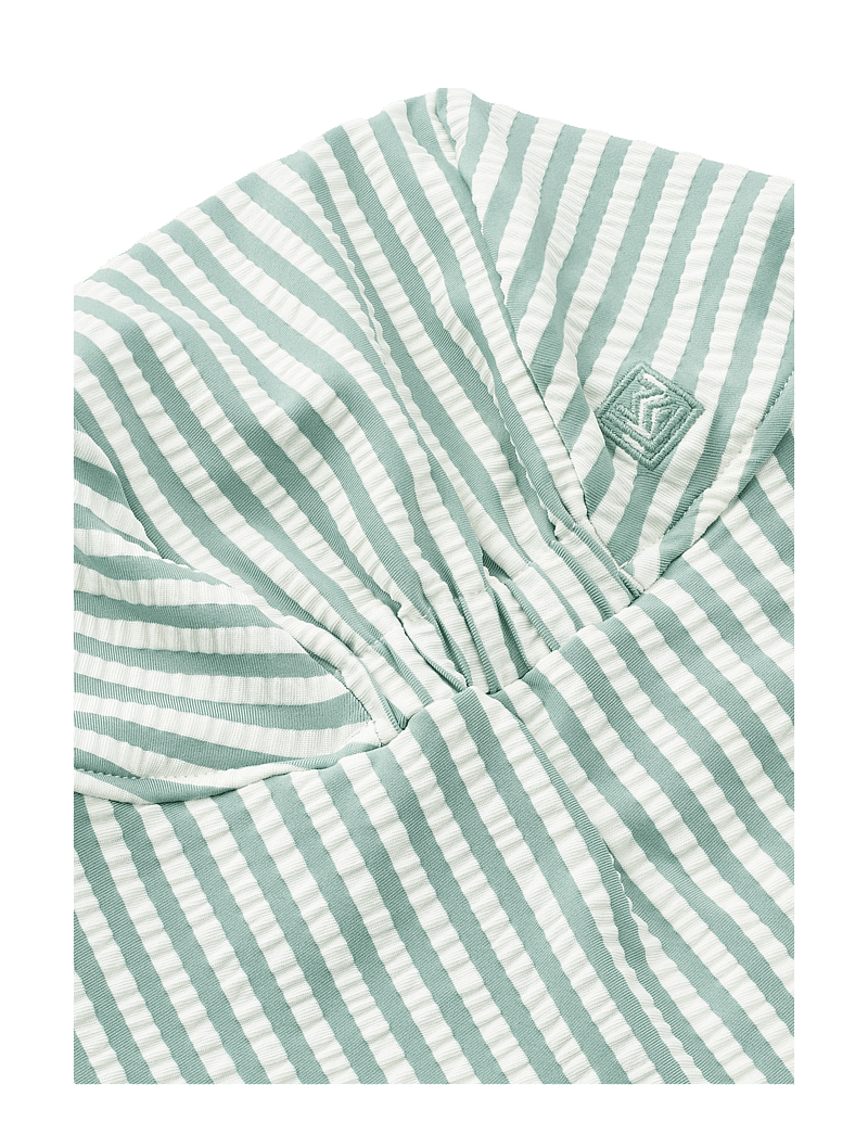 Liewood - Cecilia Seersucker Swim Hat - badekappen - stripe peppermint / crisp white - 1