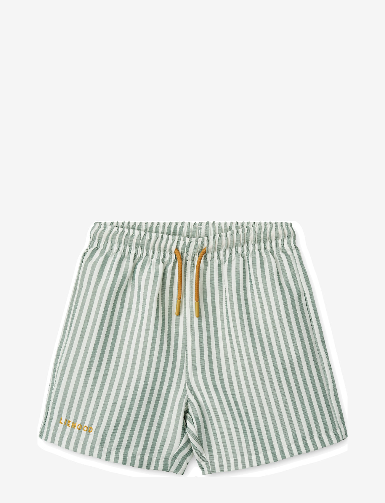 Liewood - Duke Stripe Board Shorts - badehosen - stripe peppermint / crisp white - 0