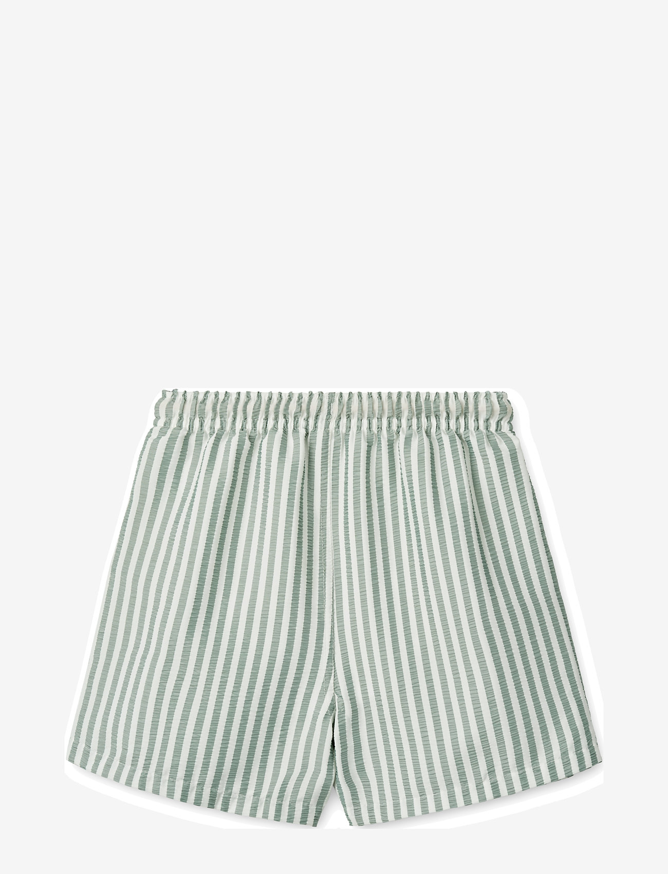 Liewood - Duke Stripe Board Shorts - badehosen - stripe peppermint / crisp white - 1
