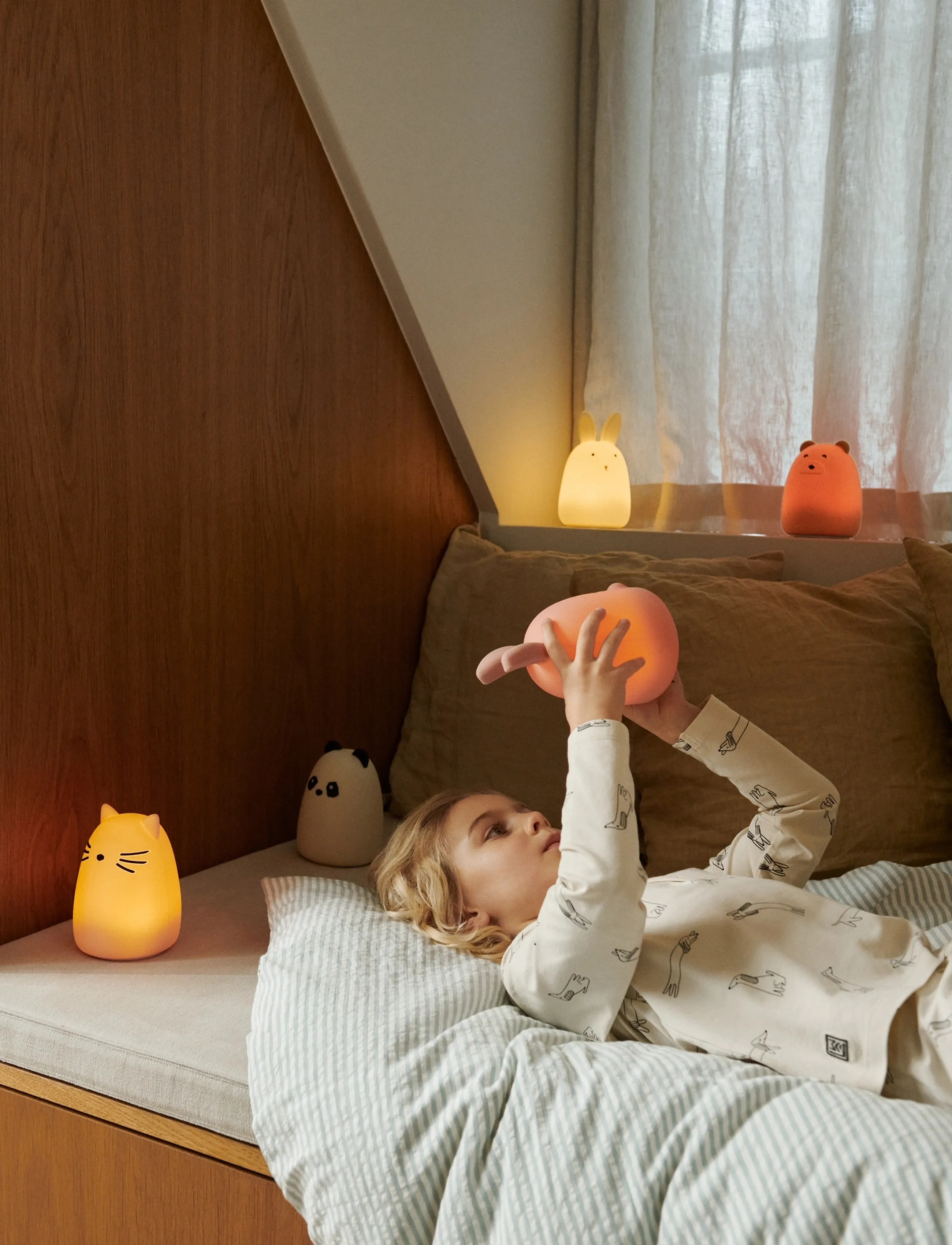 Liewood - Winston Cat Night Light - Öölambid - cat rose - 2