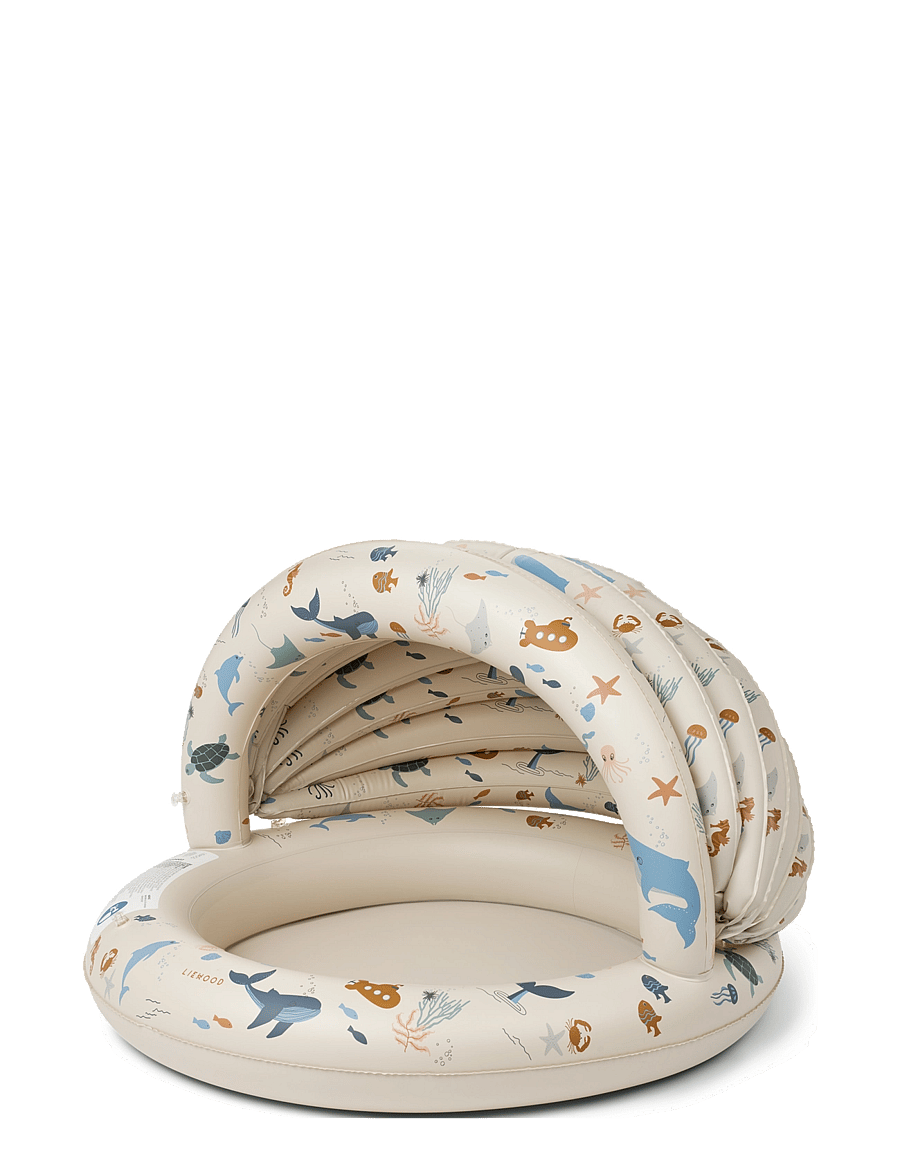Liewood - Hadleia Printed Canopy Pool - piscines pour enfants - sea creature / sandy - 0