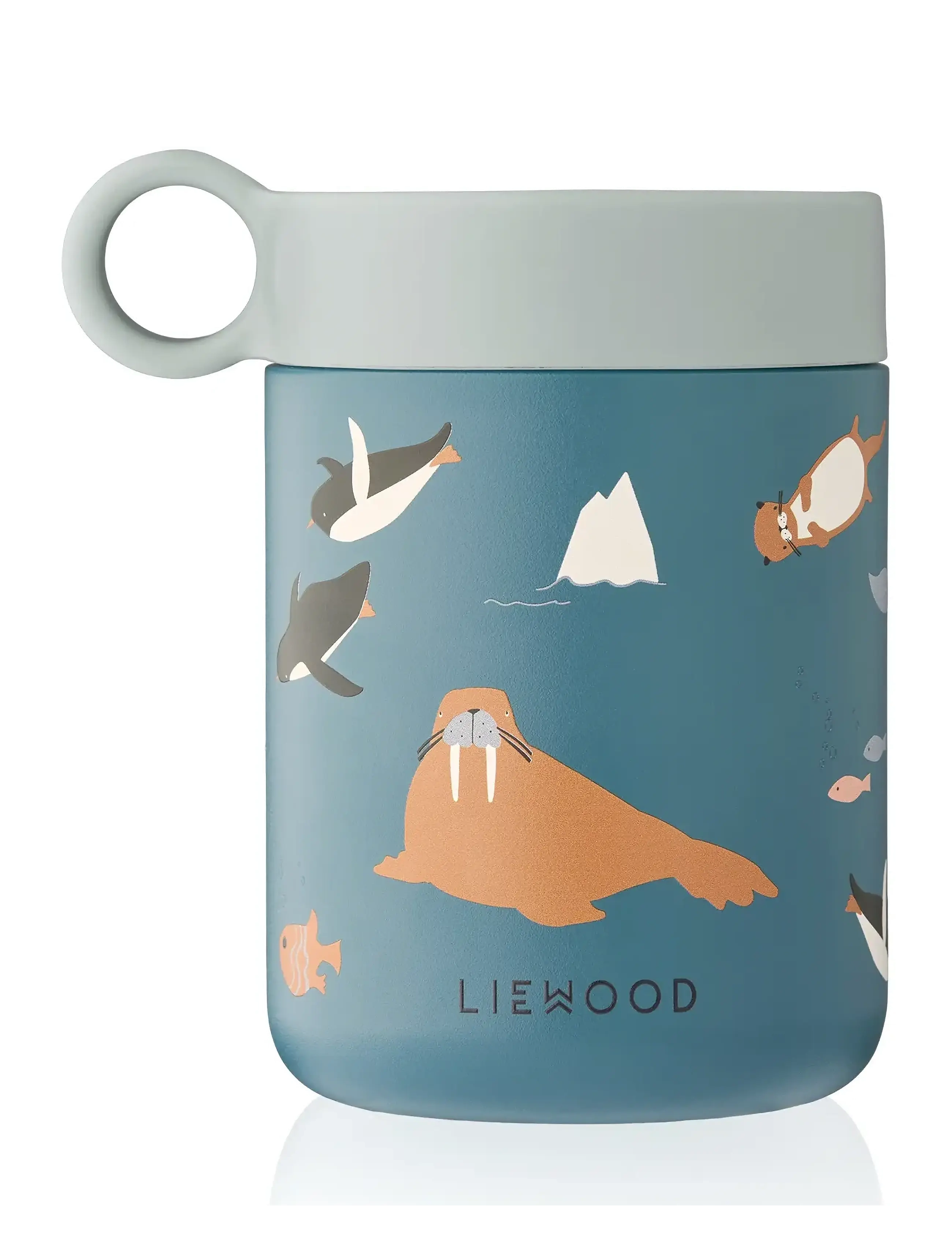 Liewood - Kiani Printed Food Jar - behälter für babynahrung - arctic sea / ocean view - 0