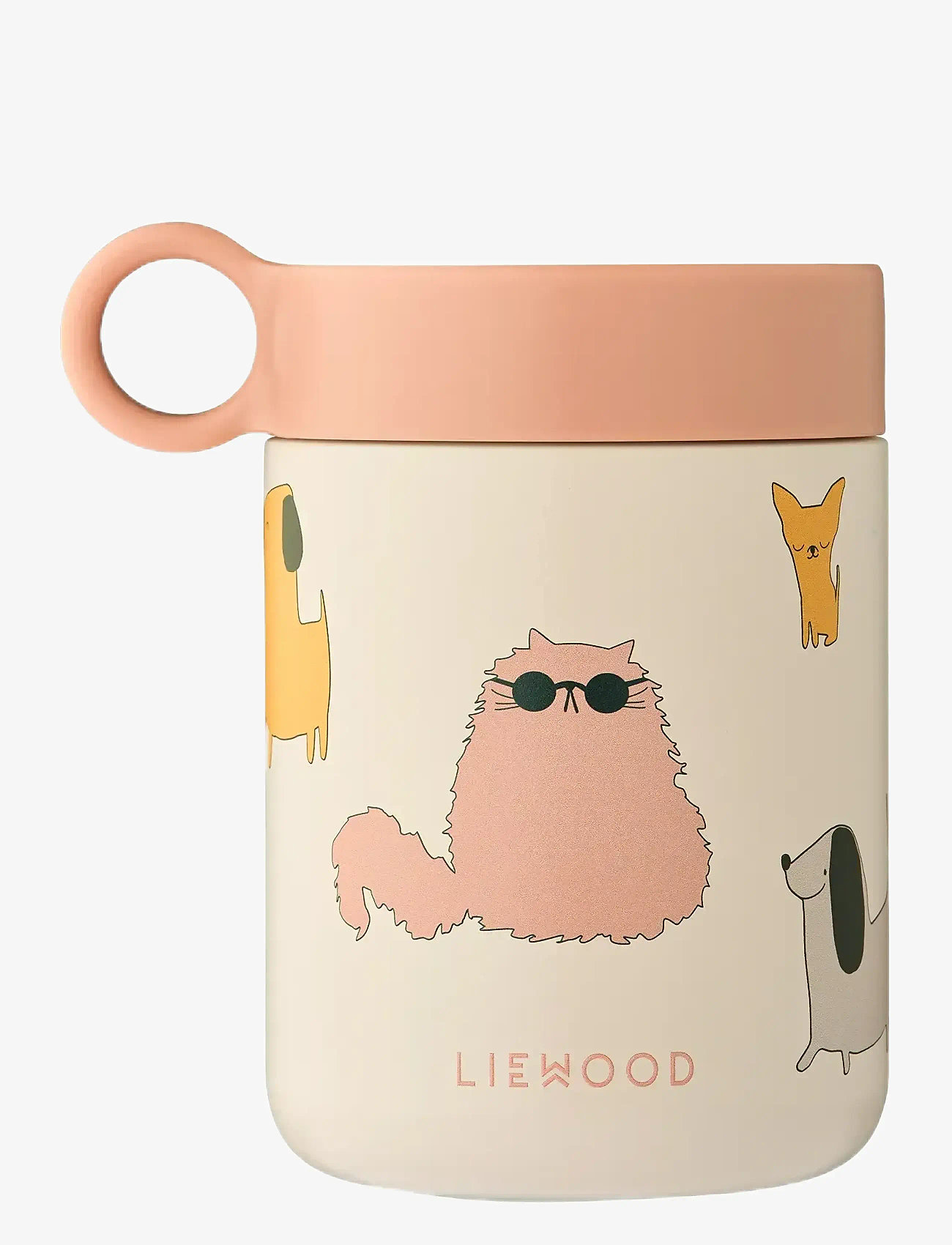 Liewood - Kiani Printed Food Jar - kūdikių maisto konteineriai - cats and dogs / sandy - 0