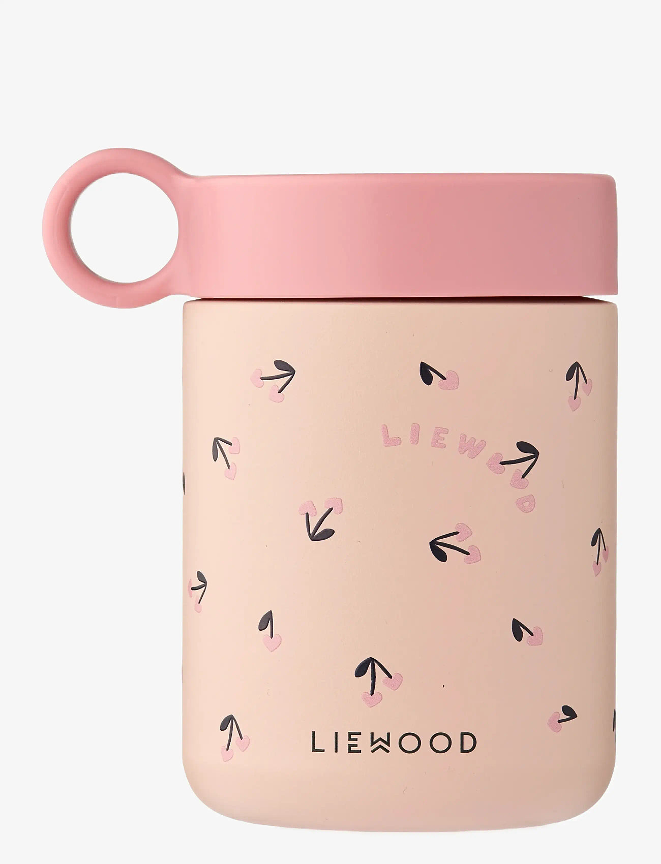 Liewood - Kiani Printed Food Jar - opbevaringsbøtter til babymad - mini cherry heart / rosey - 0