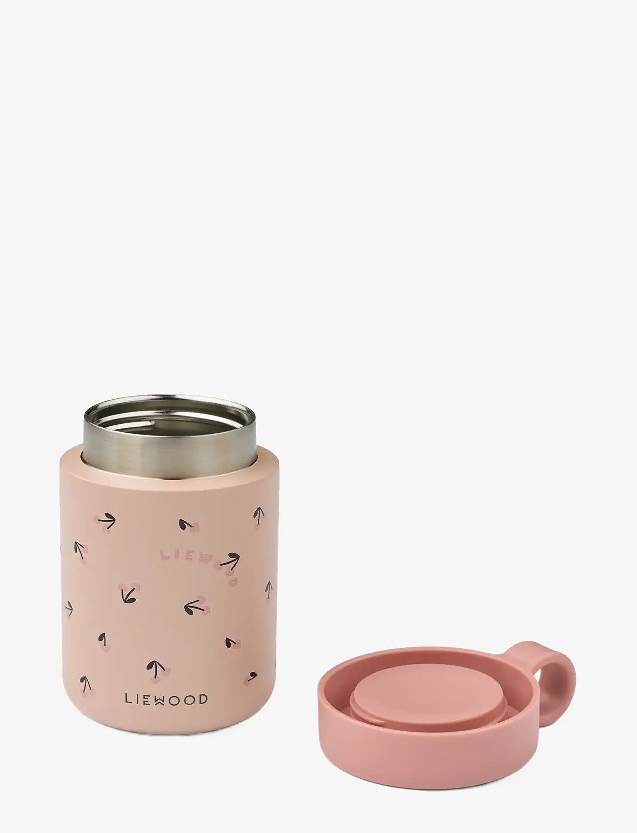 Liewood - Kiani Printed Food Jar - opbevaringsbøtter til babymad - mini cherry heart / rosey - 1