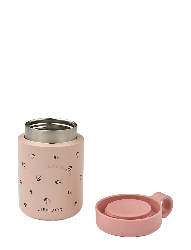 Liewood - Kiani Printed Food Jar - opbevaringsbøtter til babymad - mini cherry heart / rosey - 1