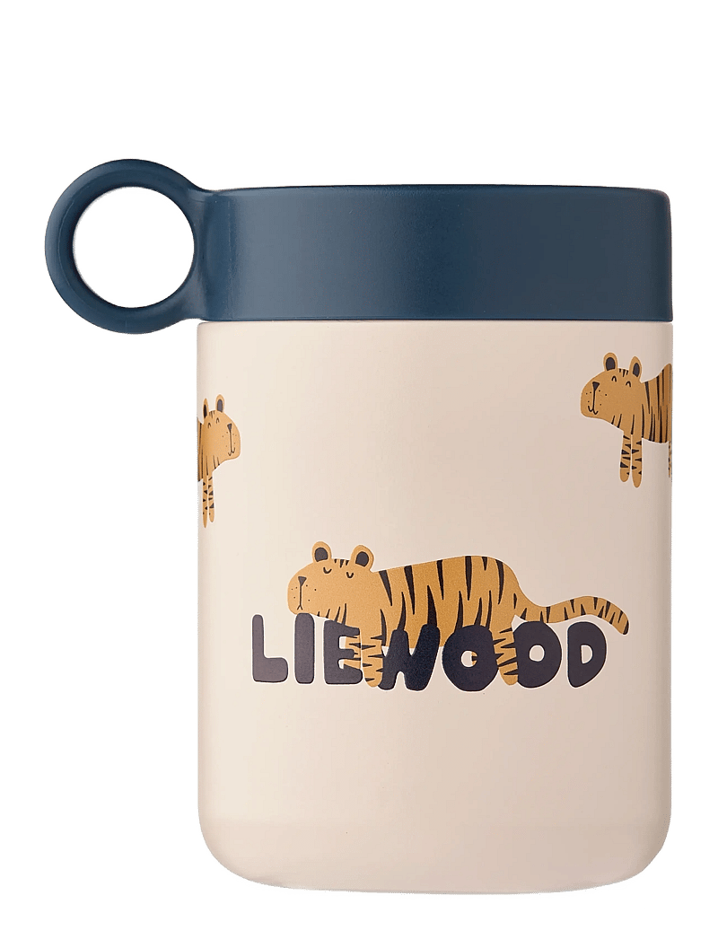 Liewood - Kiani Printed Food Jar - beebitoidu anumad - tiger / sandy - 1