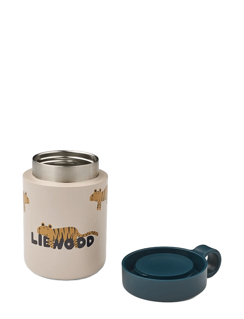 Liewood - Kiani Printed Food Jar - beebitoidu anumad - tiger / sandy - 2