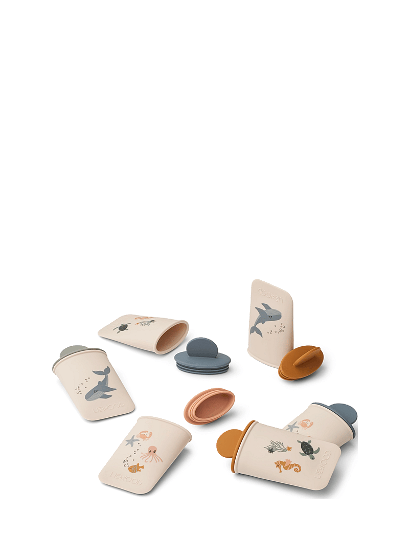 Liewood - Malik Printed Mini Ice Pops 6-Pack - madlavning - sea creature / sandy - 0