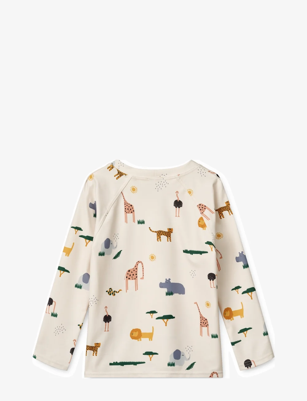Liewood - Noah Printed Longsleeve Swim Tee - bade-oberteile - safari sandy mix - 1